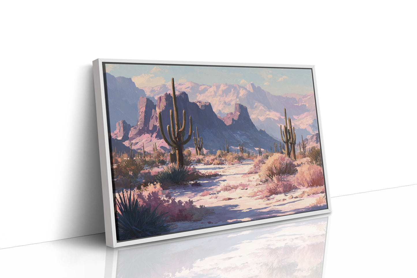 Pink Dawn Greets Saguaro Sentinels