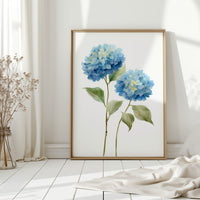 Summer Rain Fills Blue Petals