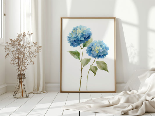 Summer Rain Fills Blue Petals