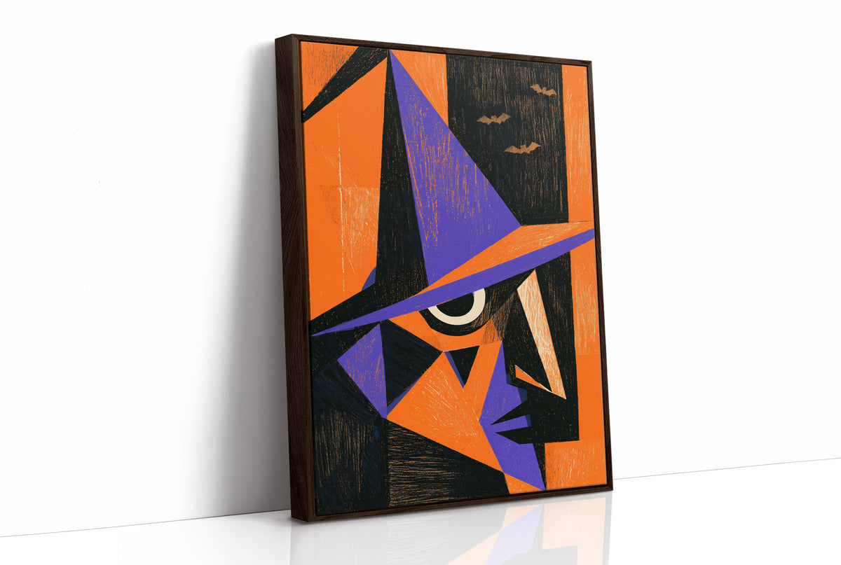Cubist Witch Face Halloween