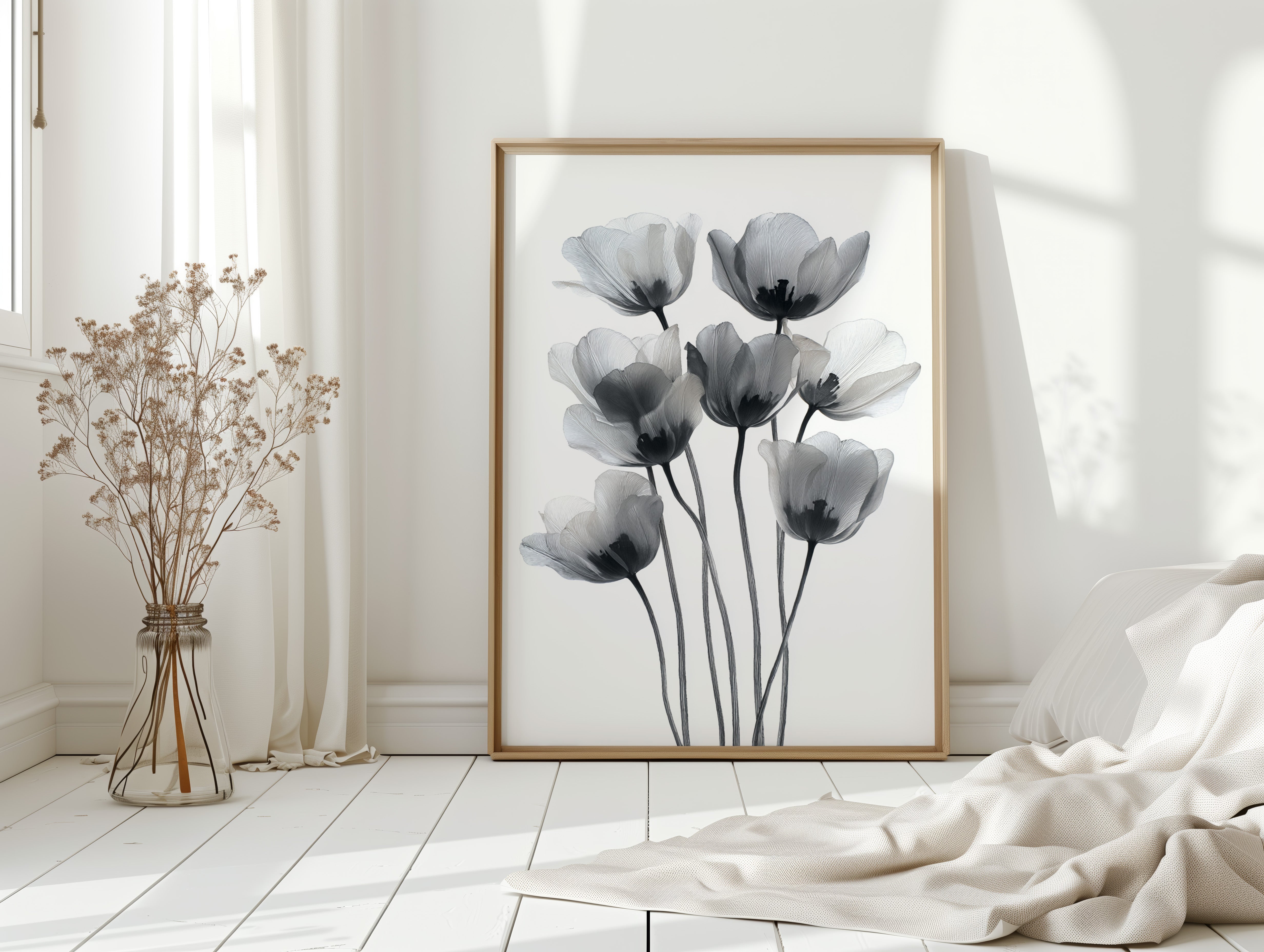 Tulips Dance In Silver Light