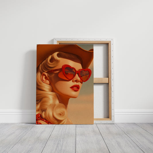 Sunset Hearts Frame Golden Hours