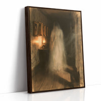 Ghostly Figure Haunted Hallway