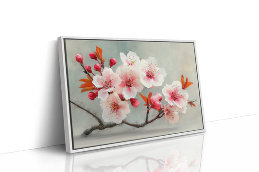 Blossoms Rest In Golden Hour Light