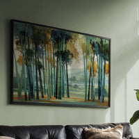 Bamboo Forest Bathes In Mist