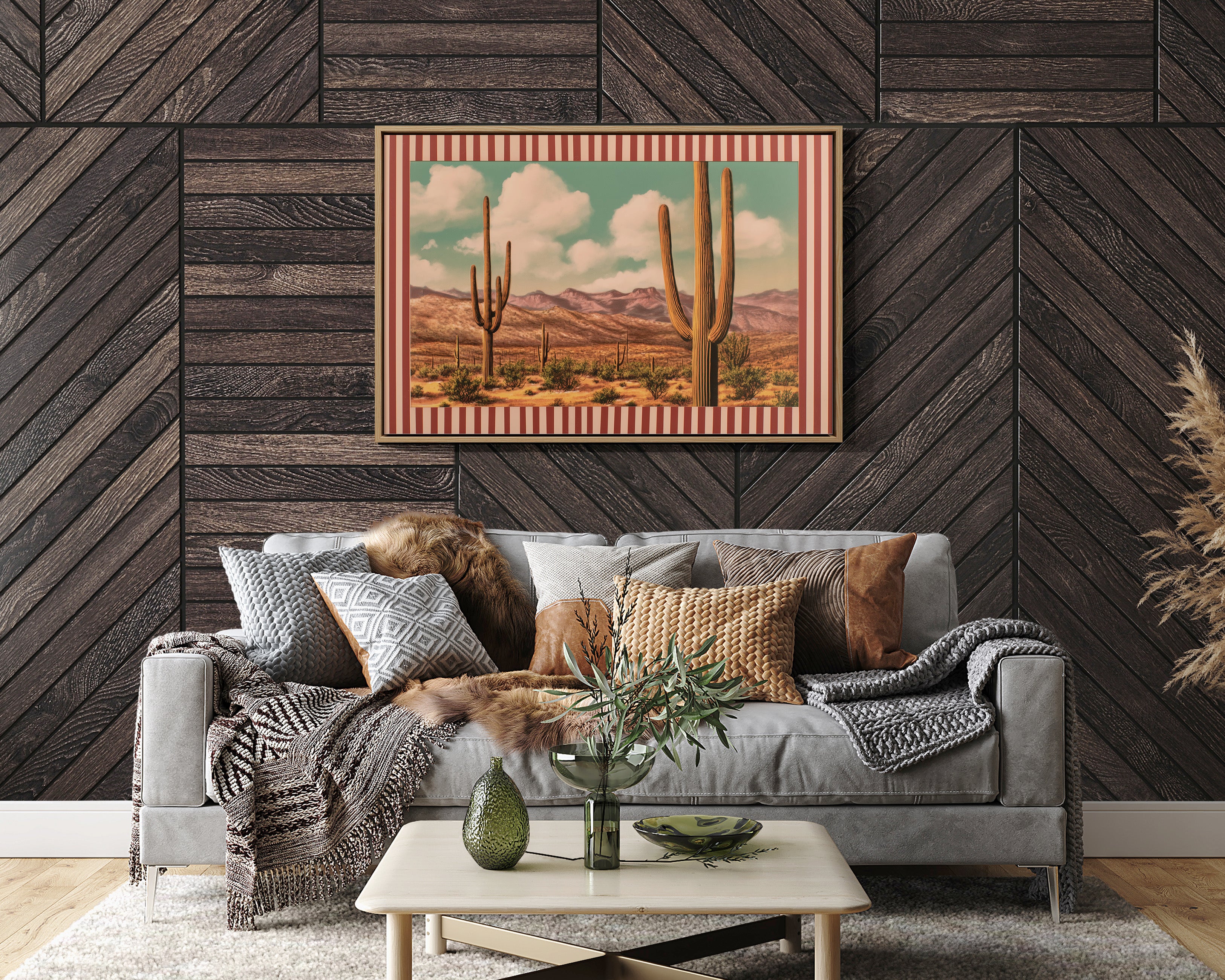 Saguaros Dance Under Turquoise Horizons