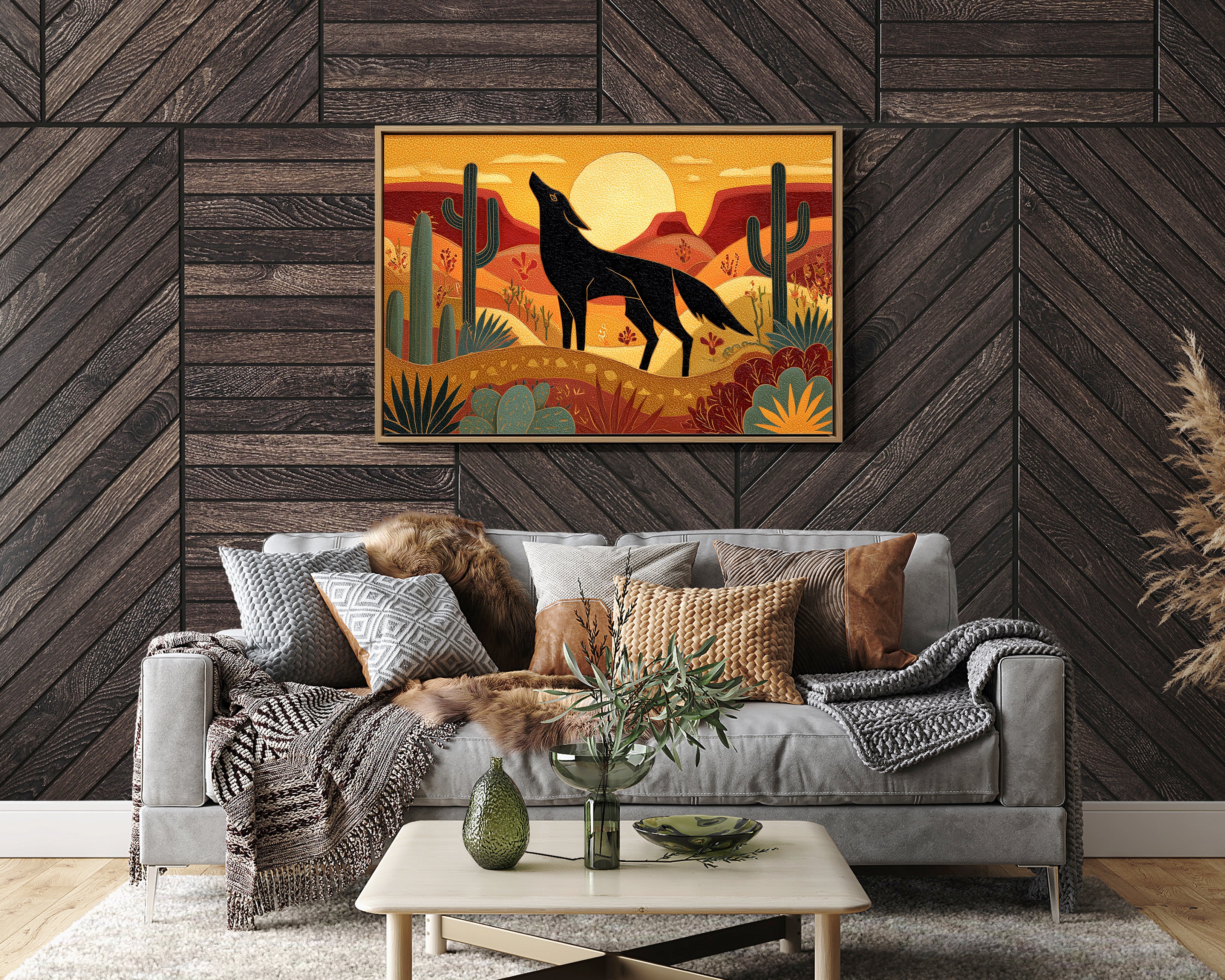 Coyote Songs At Desert Sunset
