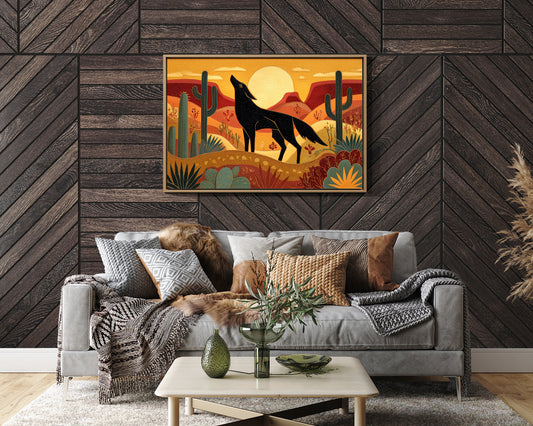 Coyote Songs At Desert Sunset