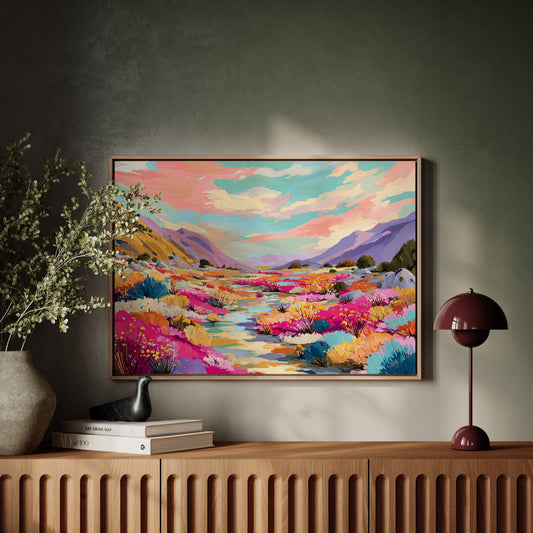 Desert Stream Paints Wild Gardens