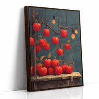 Orchard After Dark: Apples on Strings
