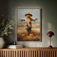 Harvest Guardian Watches Golden Fields