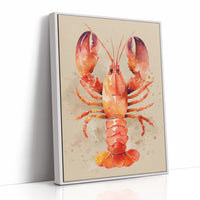 Crimson Tides: Watercolor Crustacean Study