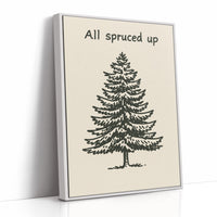 Simple Evergreen In December Light