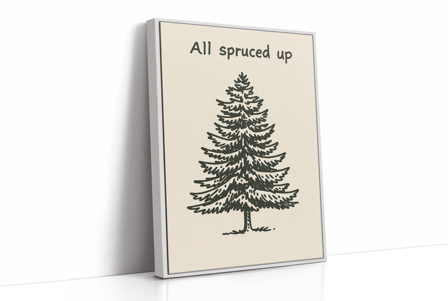 Simple Evergreen In December Light