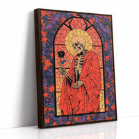 Skeleton Saint Stained Glass