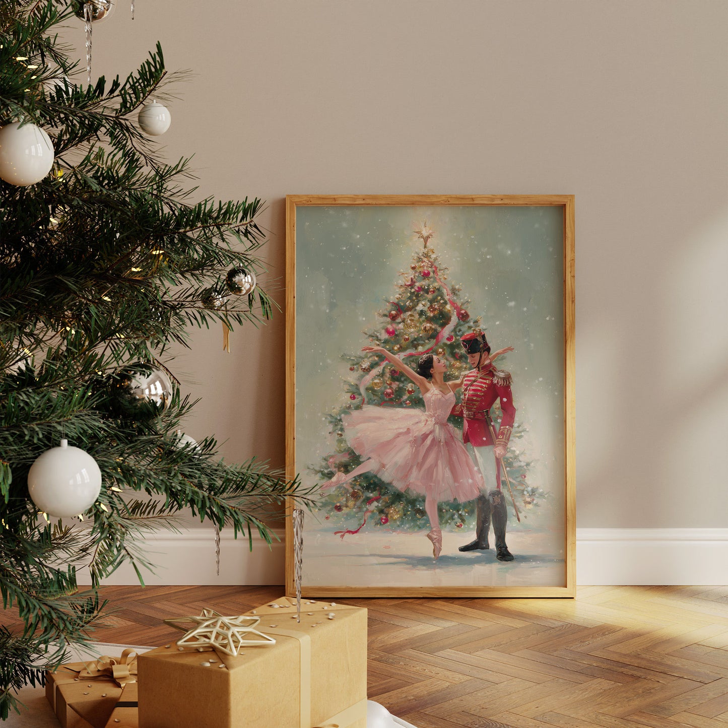 December's Dance Beneath Falling Snow