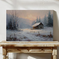 Winter Light Warms Mountain Solitude