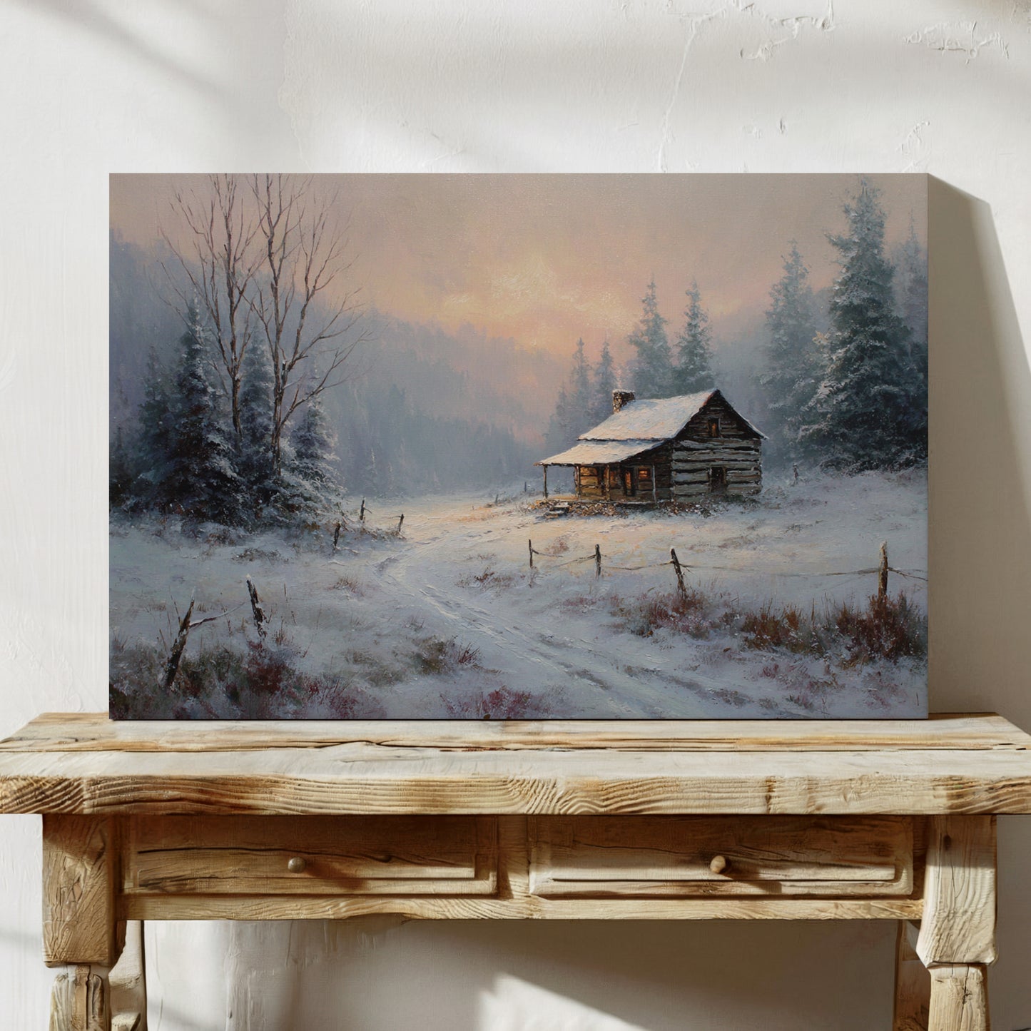 Winter Light Warms Mountain Solitude