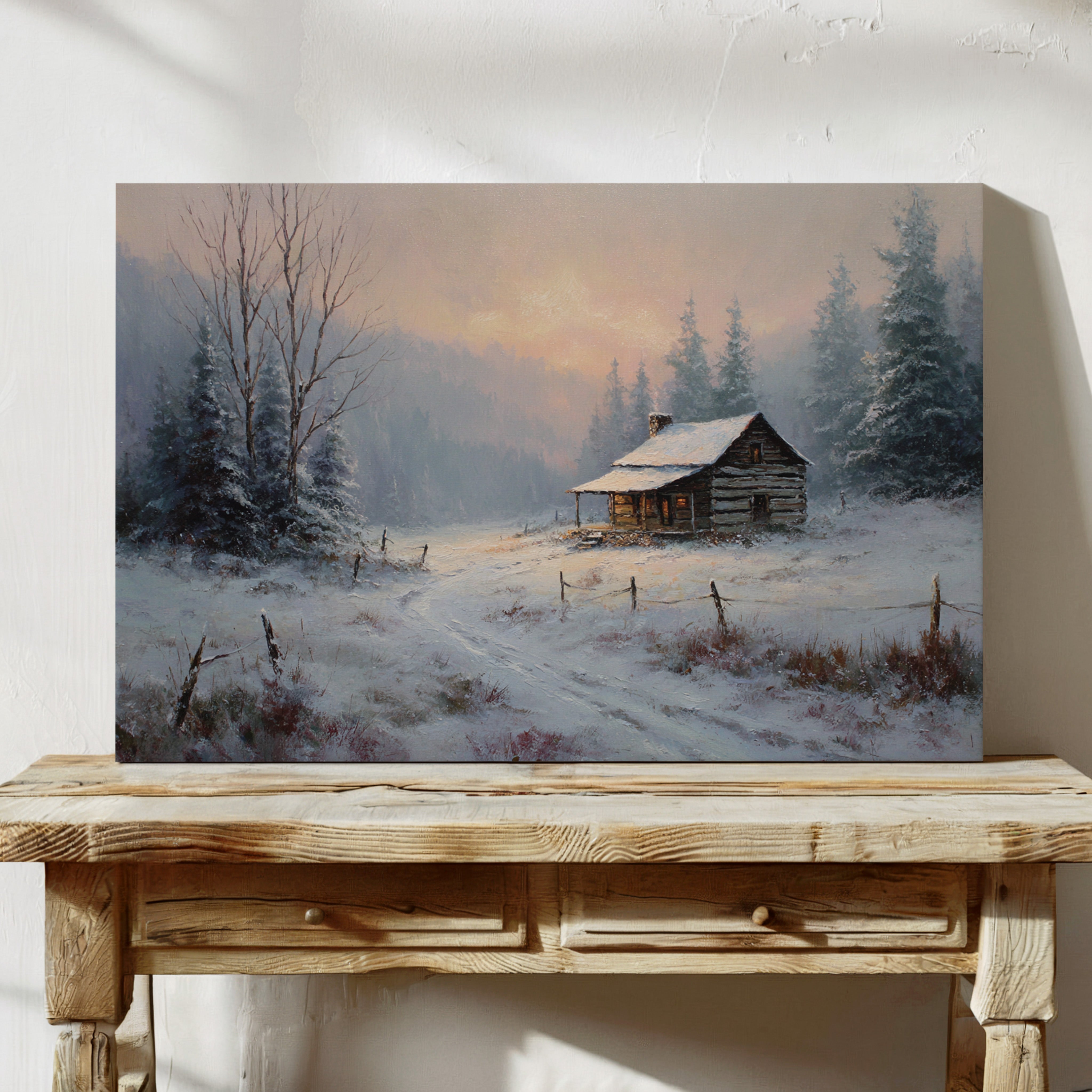 Winter Light Warms Mountain Solitude