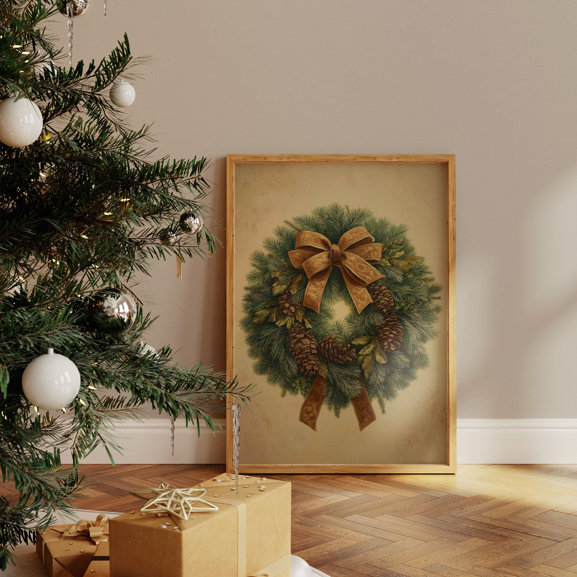 Pine Garland Tells December Stories