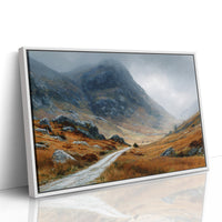 Autumn Path Through Highland Mists