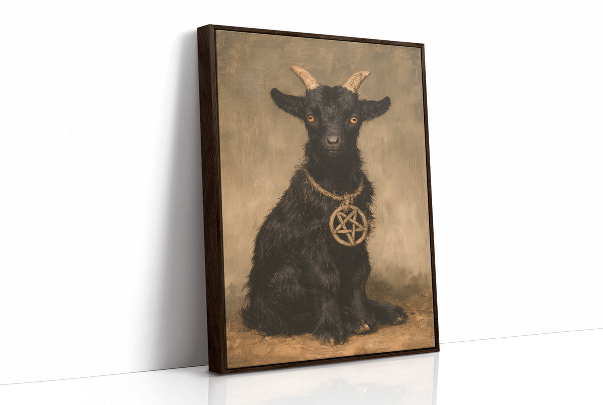 Occult Black Goat Portrait