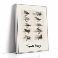 Trout Flies, Ten on the Page