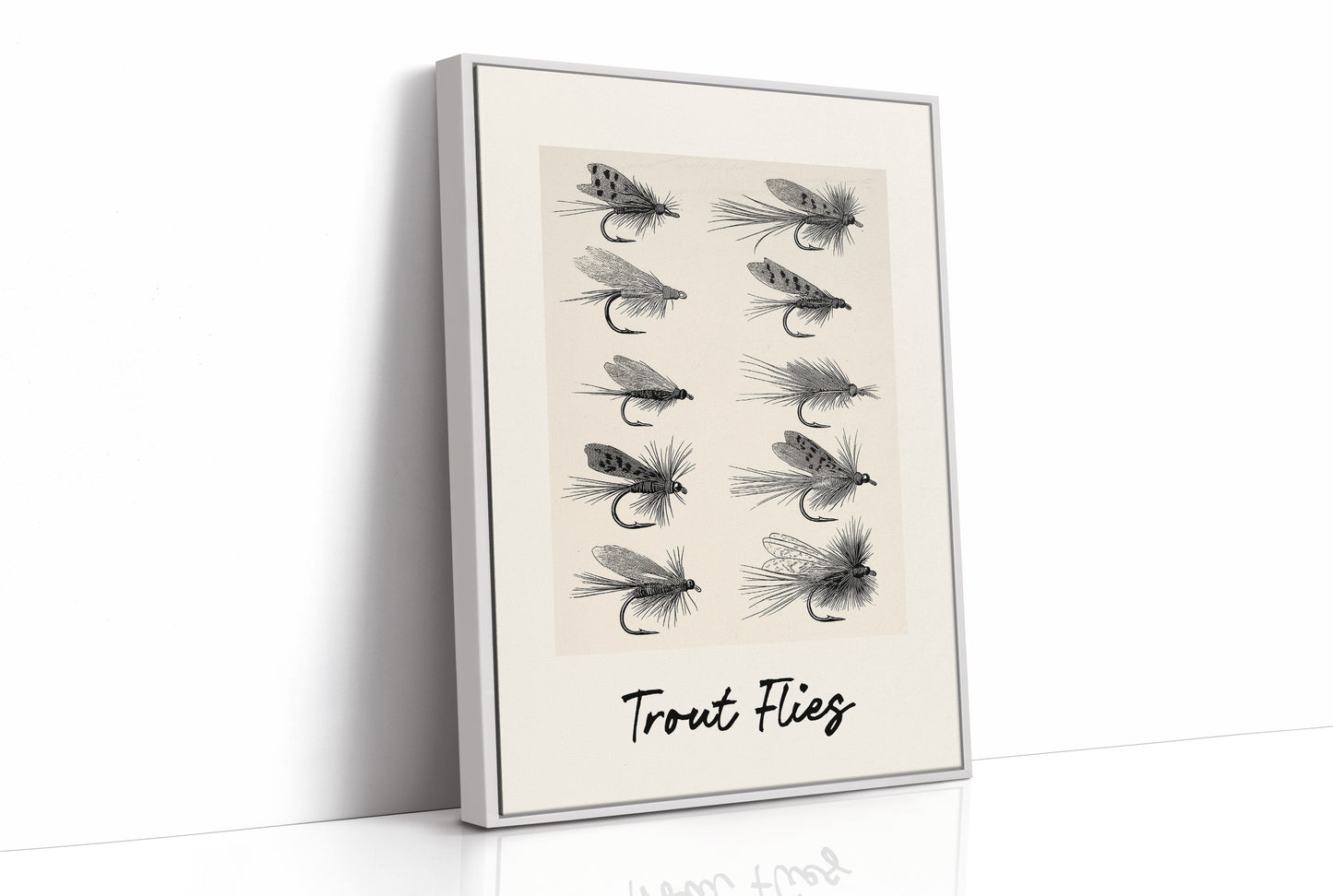 Trout Flies, Ten on the Page