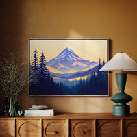 Alpine Gold Bathes Mountain Peaks