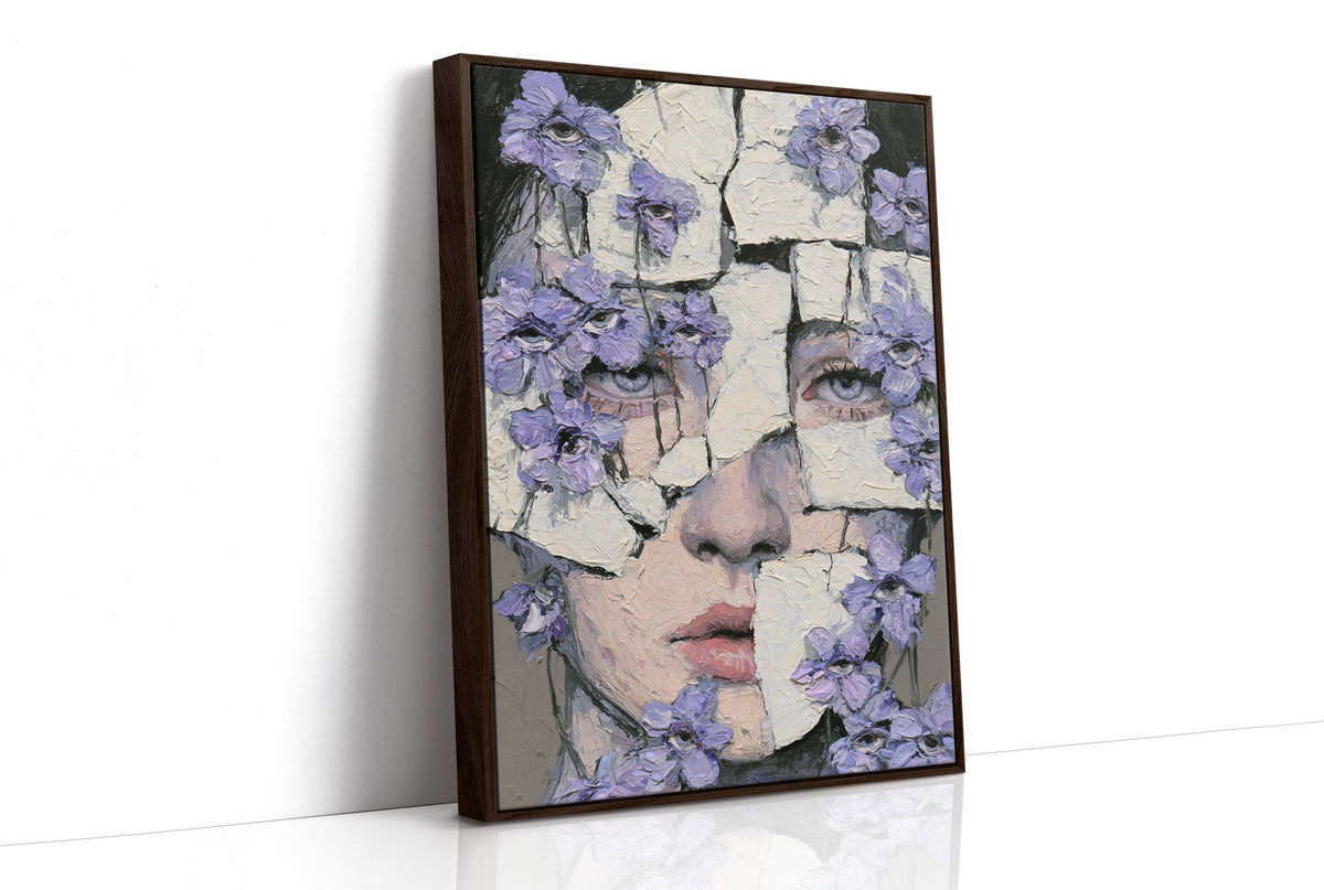 Fractured Face Violet Eyes