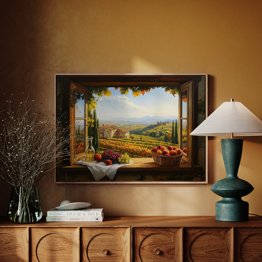 Autumn's Bounty Through Tuscan Windows