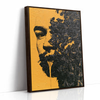 Amber Half Face Decay Art