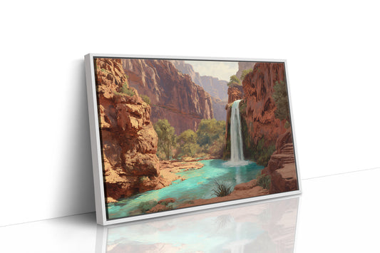 Turquoise Waters Meet Desert Walls