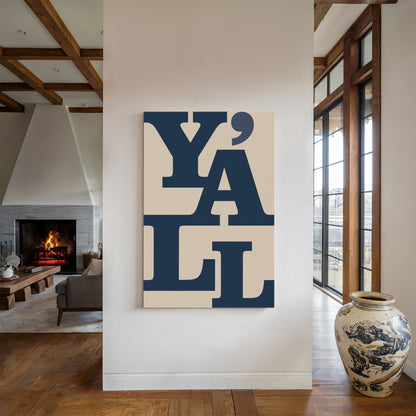 Y'all Typography Print – Southern Western Wall Art