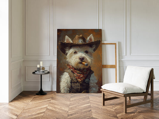 West Highland White Terrier Gunslinger