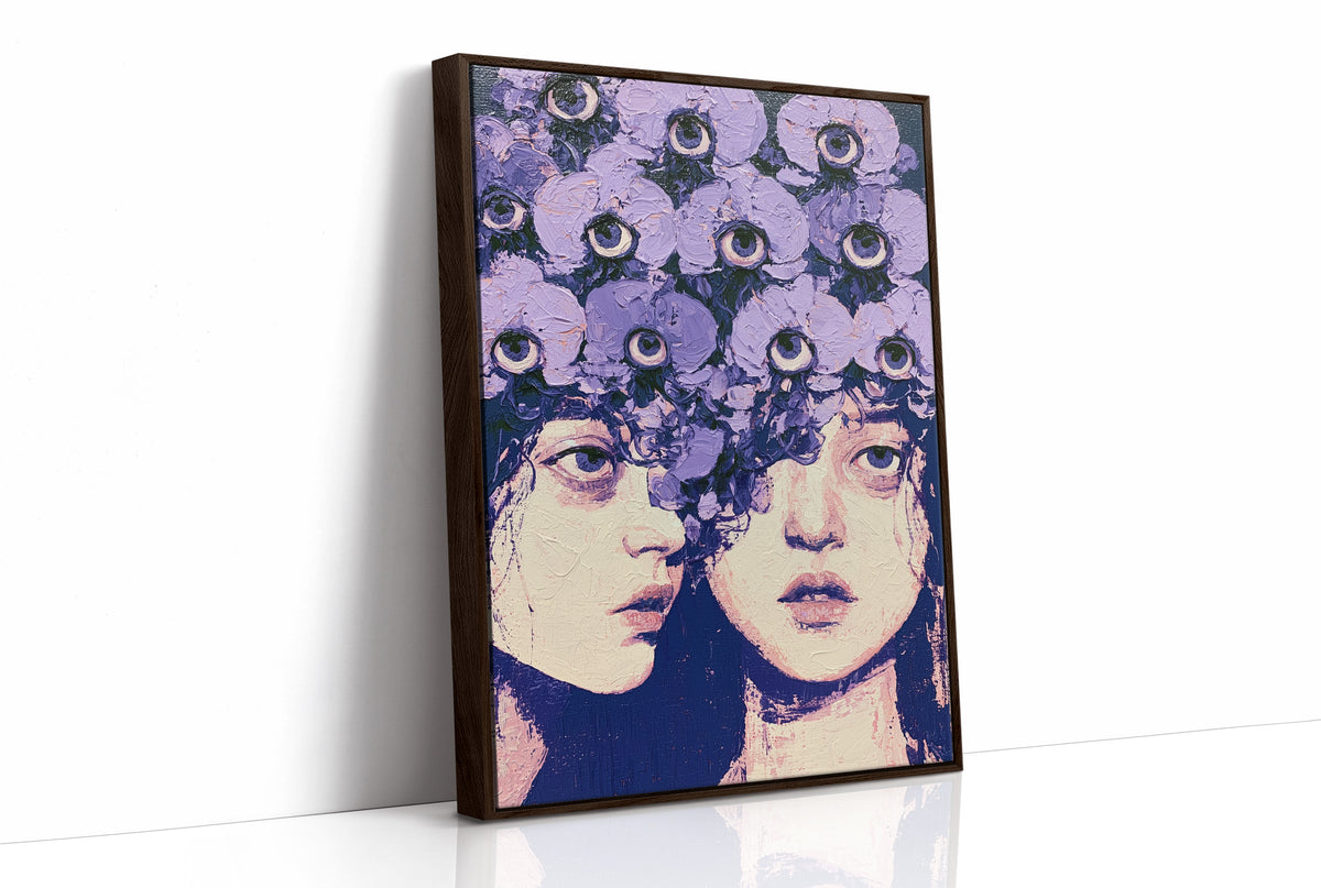 Twin Faces Violet Eye Crown