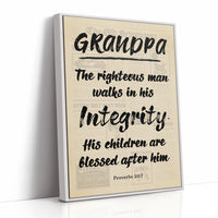 Grandpa, His Children Are Blessed — Newsprint