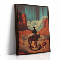 Desert Wanderer's Journey - Lone Cowboy Monument
