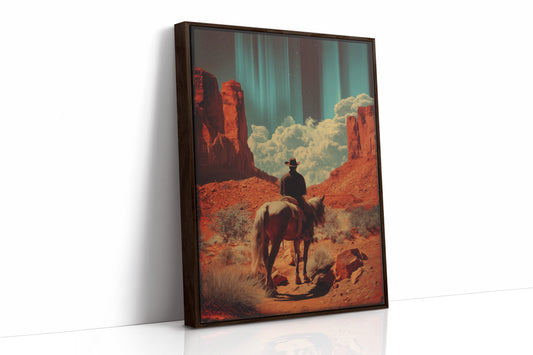 Desert Wanderer's Journey - Lone Cowboy Monument