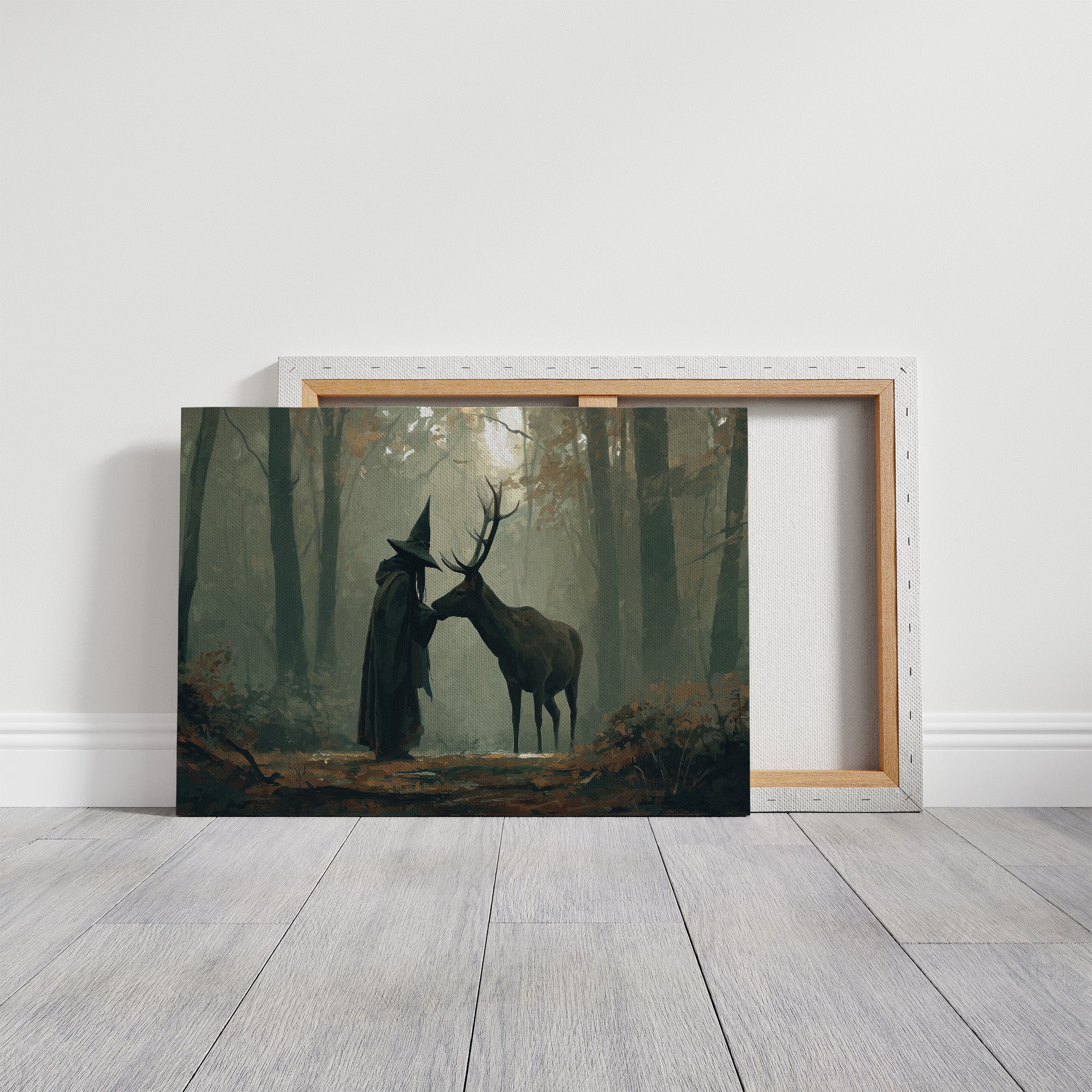 Forest Keeper Meets Ancient Stag