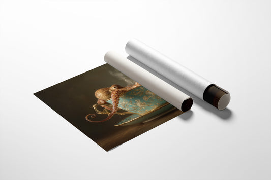 Curious Tentacles In Vintage Teacup