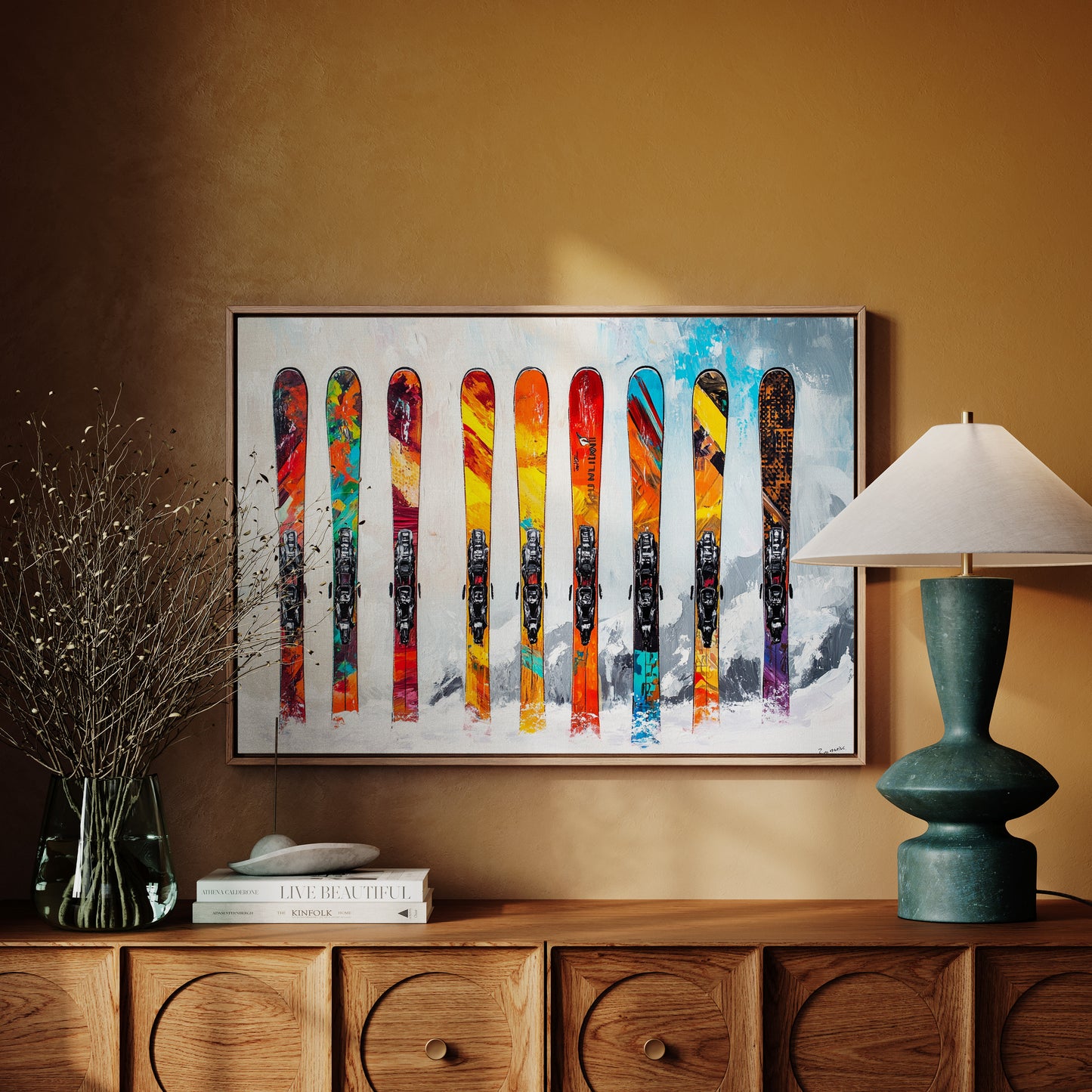 Mountain Colors Line Fresh Snow