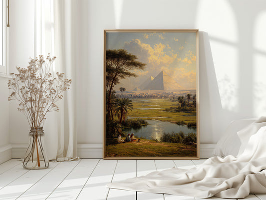 Ancient Pyramids Bathe In Golden Light