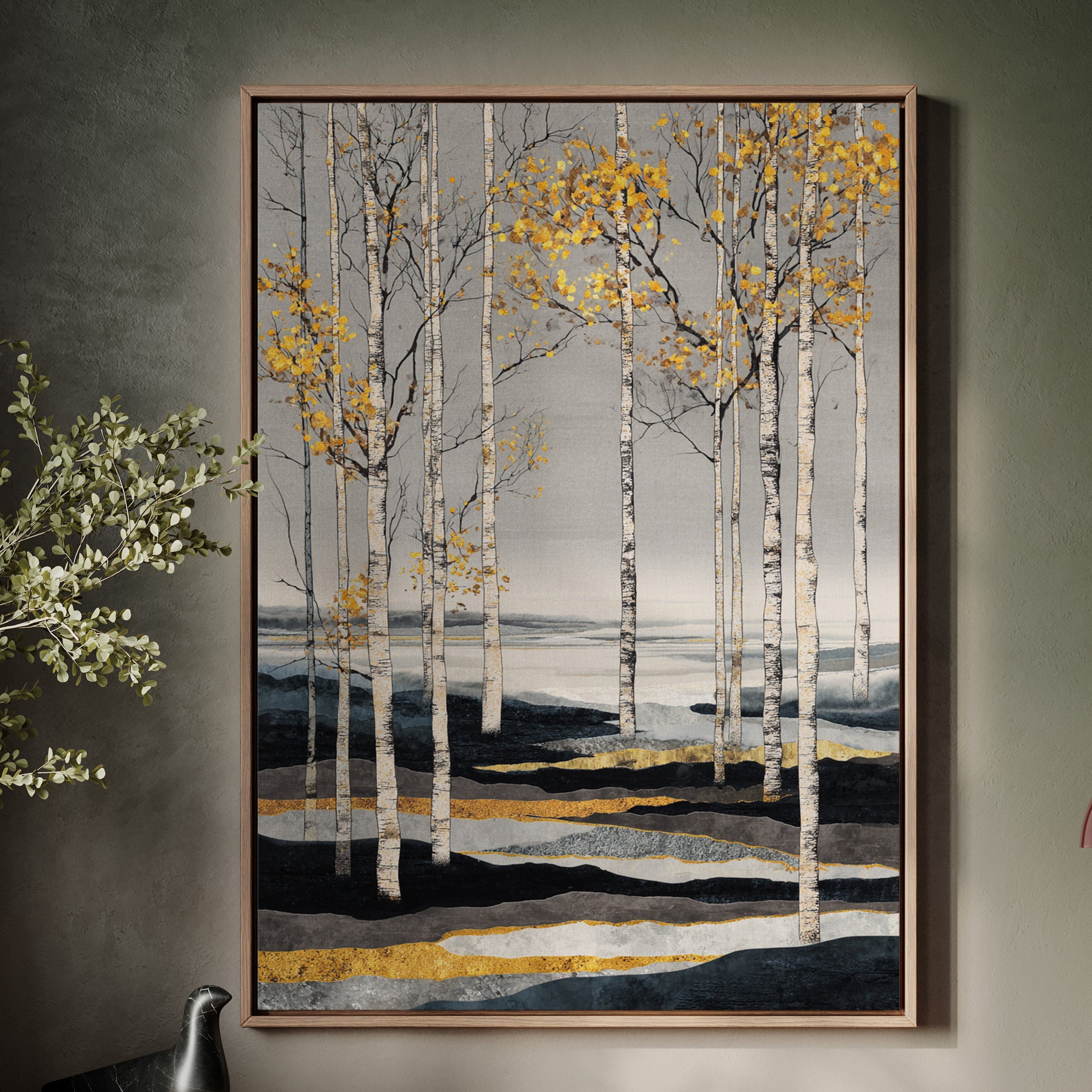 Golden Leaves on Silent Waters