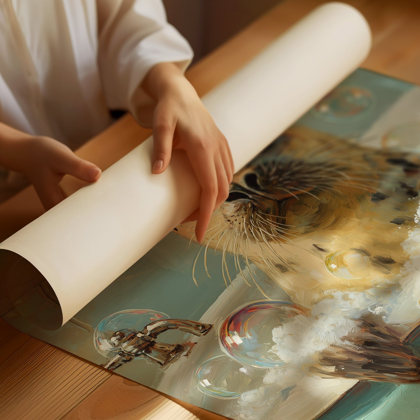 Bubbly Bliss In Teal Waters