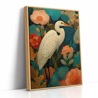 The Egret Stood Among Abundance