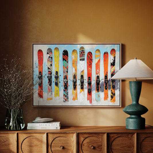 Snow Warriors Line The Lodge Wall