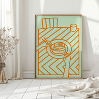 Morning Pancakes Meet Mint Lines