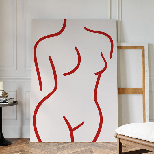 Crimson Lines Dance With Grace