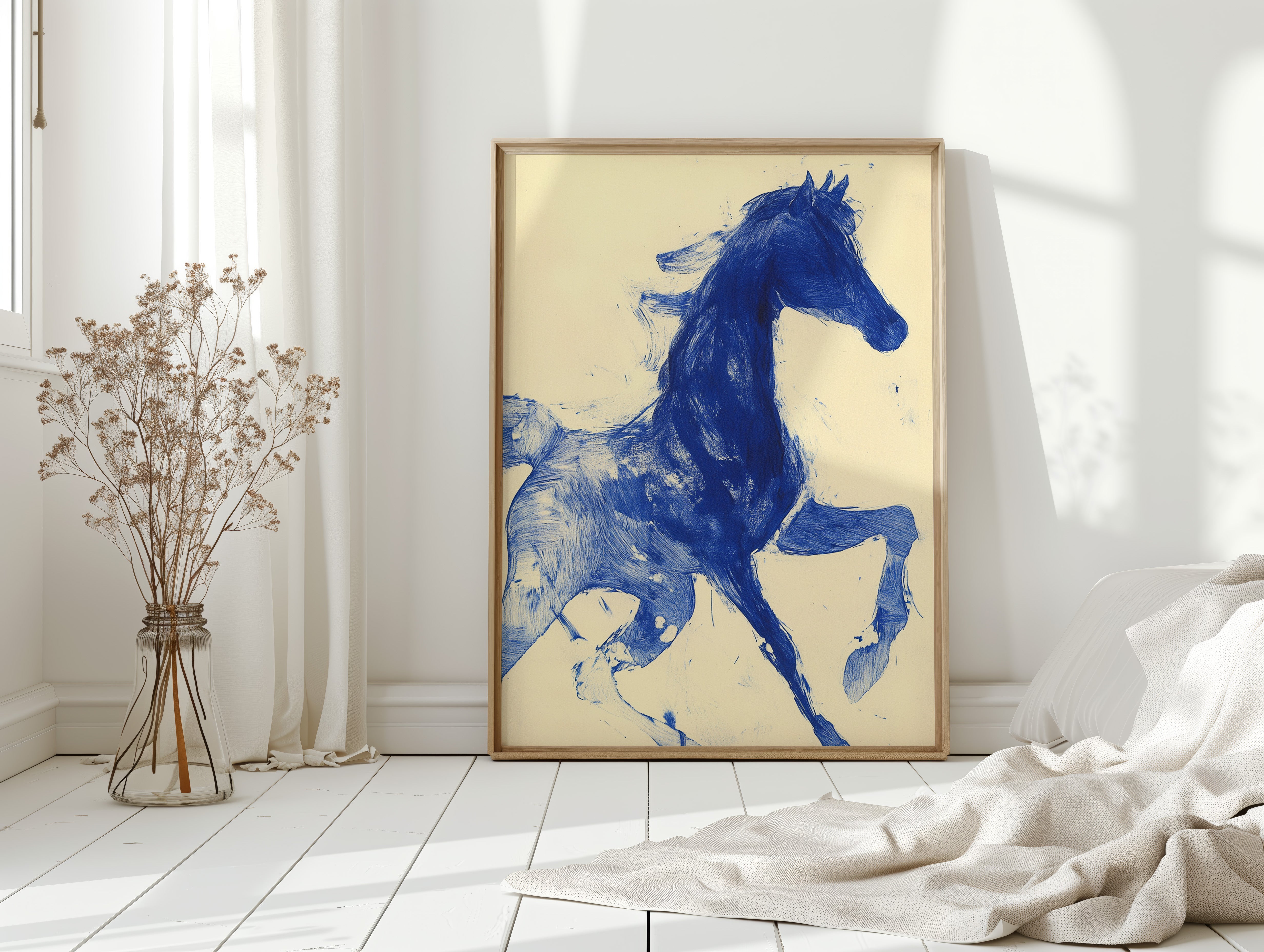 Indigo Stallion Rides The Wind